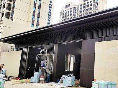 金属景观廊架 现代园林中的坚固支撑