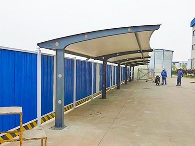 膜结构车棚建设中金属结构的多种连接方式详解